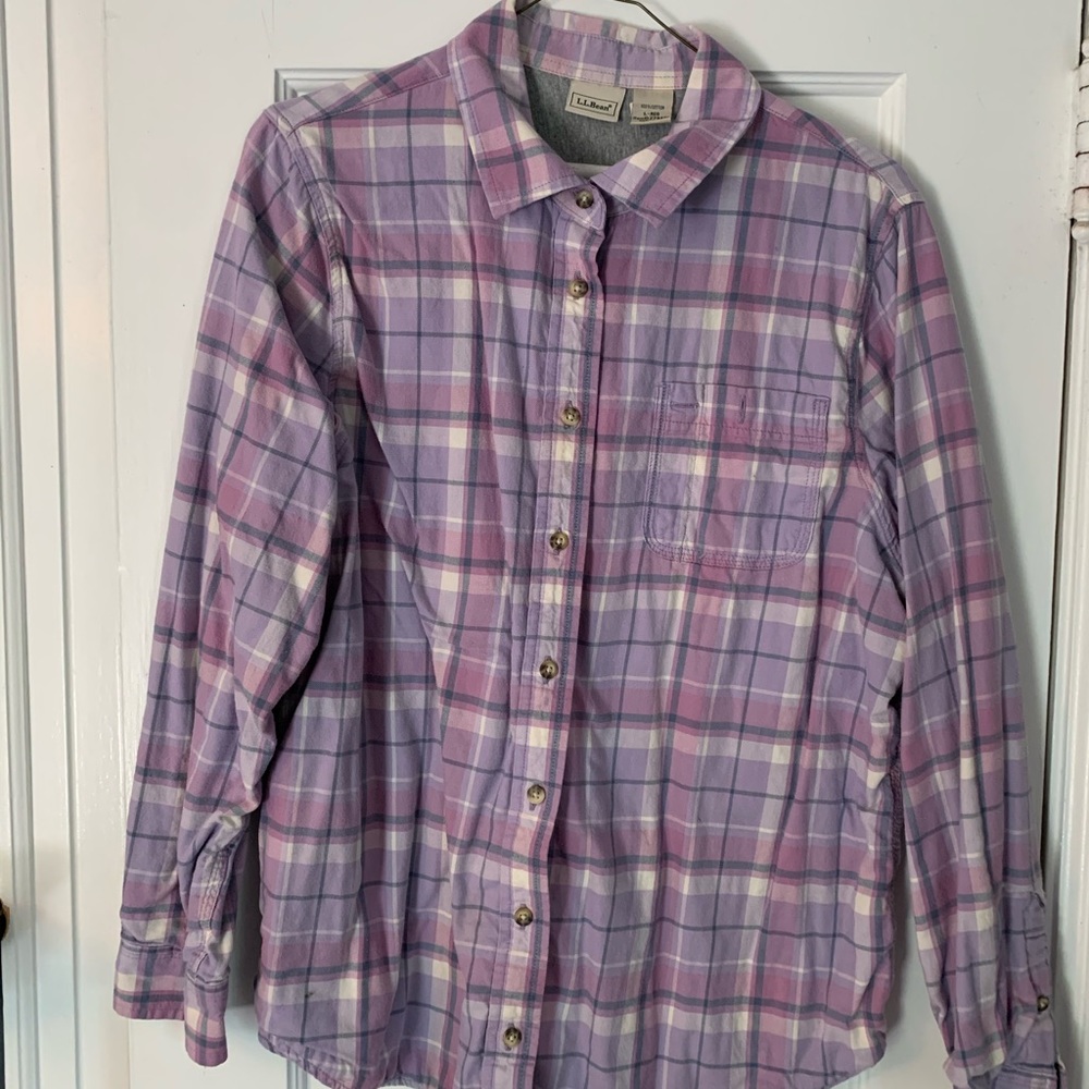 LL Bean Plaid Flannel Shirt